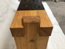 Load image into Gallery viewer, Modern Timber-frame Shou Sugi Ban Bench
