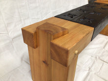 Load image into Gallery viewer, Modern Timber-frame Shou Sugi Ban Bench
